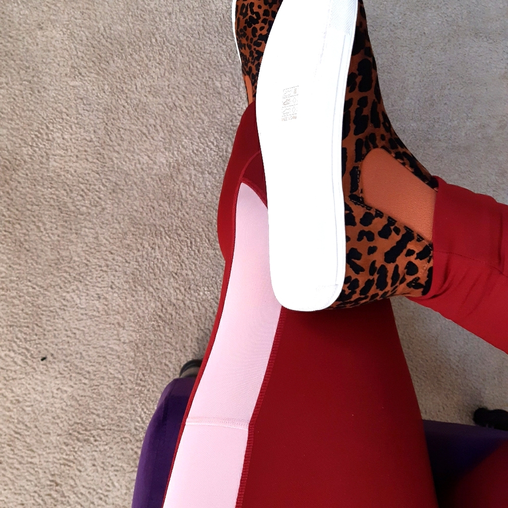 Nwt suede leopard  sneakers